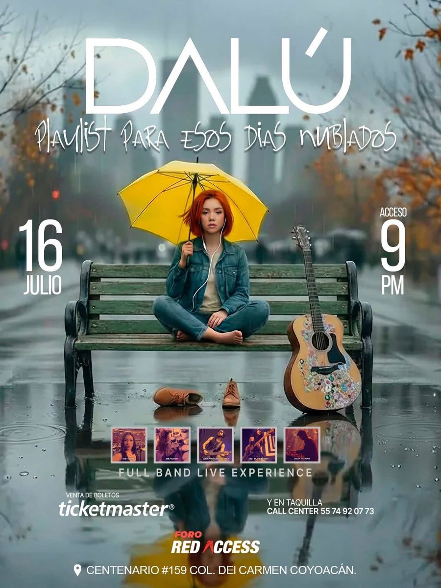 Porque el público lo pidió, <a href="/Dalumusica/">Dalú</a> en concierto!

16 de Julio 9:00 PM Foro Red Access.

Boletos disponibles en la página de Foro Red Access &amp; Ticketmaster. 

Compra aquí, y también directamente en la taquilla del foro 👇🏼

fororedaccess.comprarboletos.com/musica/dalu-pl…