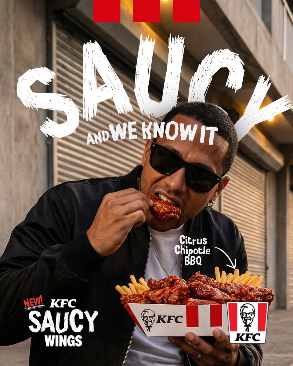kfcjamaica's tweet image. We’ve got the sauce and we’re not shy about it! We talk big and we back it up 🔥🔥🔥

If you’re saucy and you know it grab your Sweet Red Chili and Citrus Chipotle BBQ Saucy Wings before they’re gone!

#KFC #KFCJamaica #KFCSaucyWings