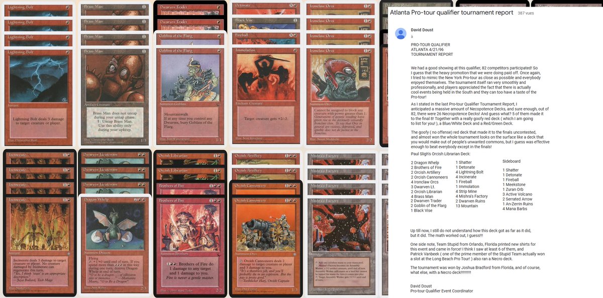 deckoftheday 30 years ago today April 21st, in a PTQ in Atlanta, Paul Sligh changed the world by winning with this deck. It was the first use of the mana curve. He deckoftheday 30 years ago today April 21st, in a PTQ in Atlanta, Paul Sligh changed the world by winning with this deck. It was the first use of the mana curve. He