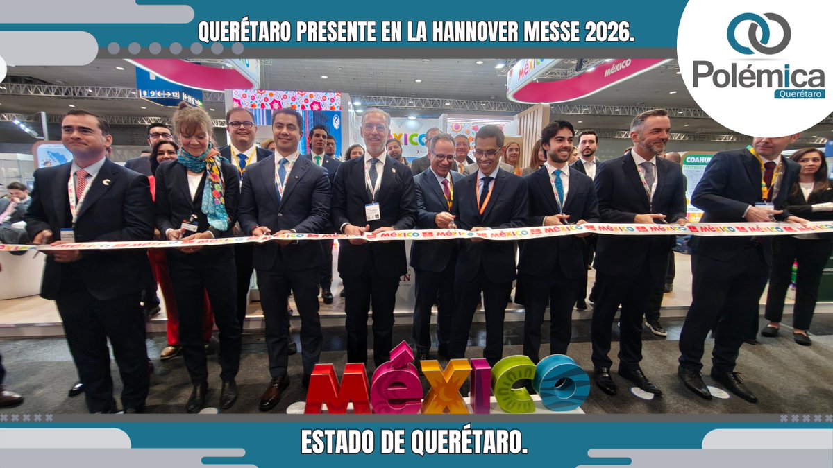 polemicaQro's tweet image. #Querétaro #HannoverMesse
Querétaro presente en la Hannover Messe 2026.
@SEDESUQro @mdelprete 
polemicaqueretaro.com/queretaro-pres…