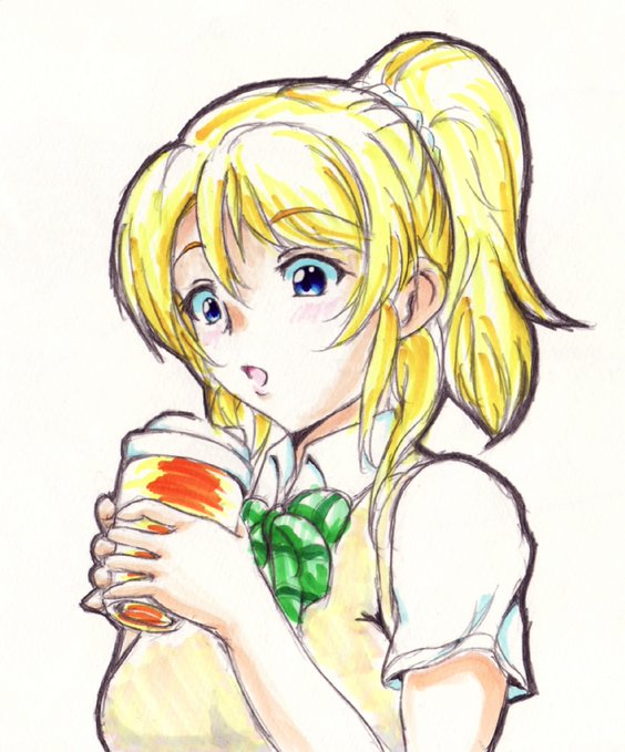 #お気に入りの絵は何度再掲しても良い 
#過去絵 
いちばん顔を可愛く描けた、と思っているのはこれなんですよ 