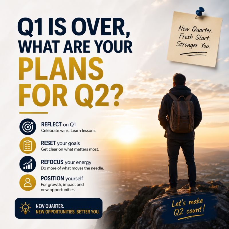sommie_effect's tweet photo. Results are in. Now the real question is; What’s your strategy for Q2? As a career professional, this is the time to:  • Reassess your goals  • Fix what didn’t work  • Double down on what worked  • Position yourself for better opportunities Don’t drift into Q2. https://t.co/M4odF2k3QG