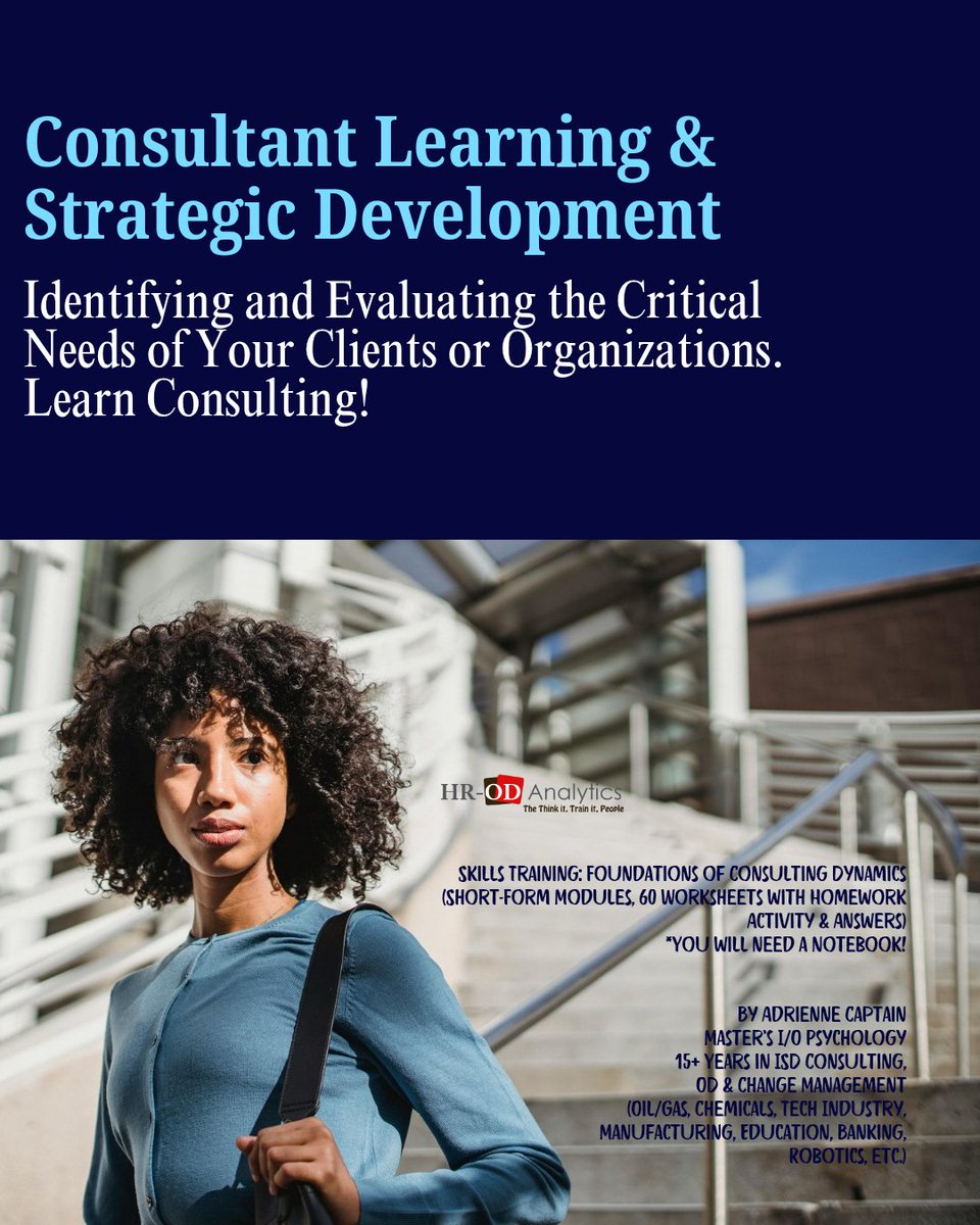 This training is a cumulative assessment of the projects, learnings, and skills I have acquired in #consulting and how to start your career in this field. Learn here:  adrienne-s-school-2b8a.thinkific.com/courses/founda…

#Logic #Learning #TalentDevelopment #Management #CollegeGraduate #TechNews #Engagement