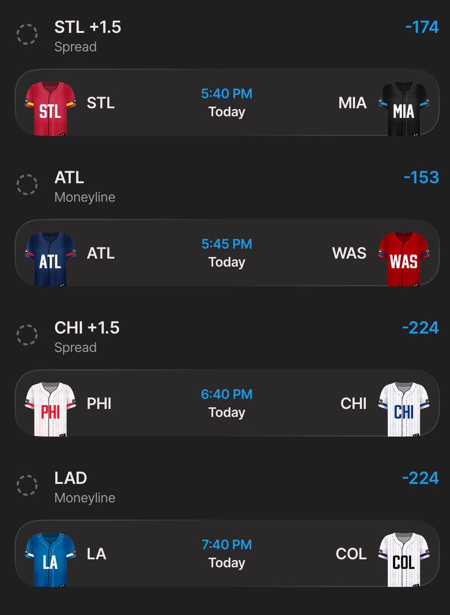 MisterPicks_'s tweet image. MLB PARLAY⚾️💣💣💣💣

#sportsbetting #gambling #mlbpicks #Gambling𝕏 #MLBPARLAY