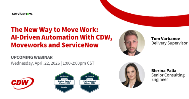 kacirailey's tweet photo. What if everyday requests became automated outcomes across your business apps? Moveworks (now part of ServiceNow) helps teams move work forward faster. Join @CDWCorp’s webinar to learn more—save your spot. https://t.co/y2V3oClFzl https://t.co/oeAIUHlU3f