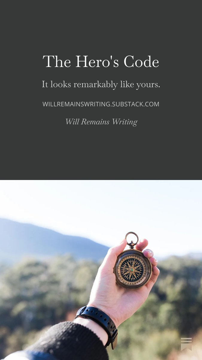 willremainshere's tweet image. The Hero's Code looks remarkably like yours. 
#mondayblogs #writing #writingcommunity