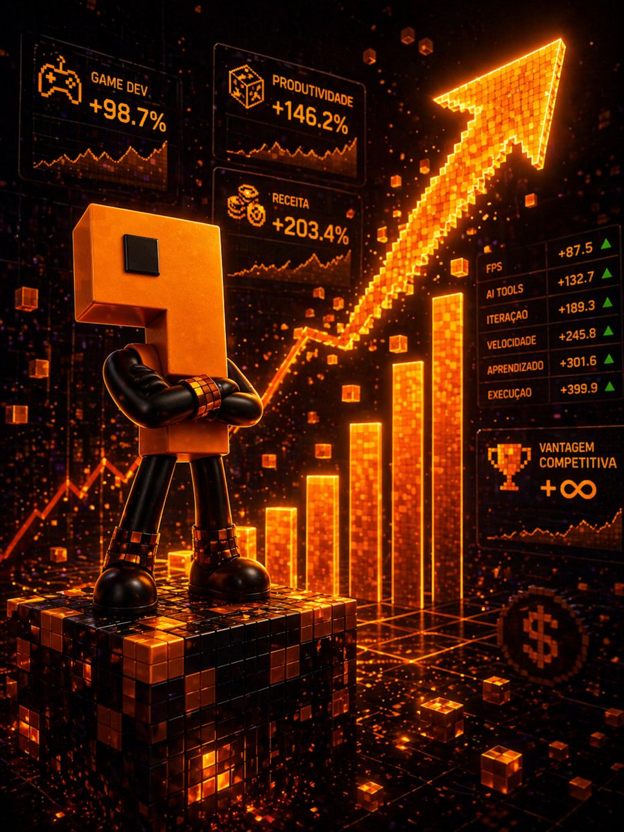 The9BitBR's tweet photo. Times com IA vencem pela velocidade: iterar rápido, aprender rápido e executar melhor constroem o futuro antes do hype.

#AIGD #Execução #GameDev #StartupMindset #VelocidadeProdutiva https://t.co/TPOJiJE9qV