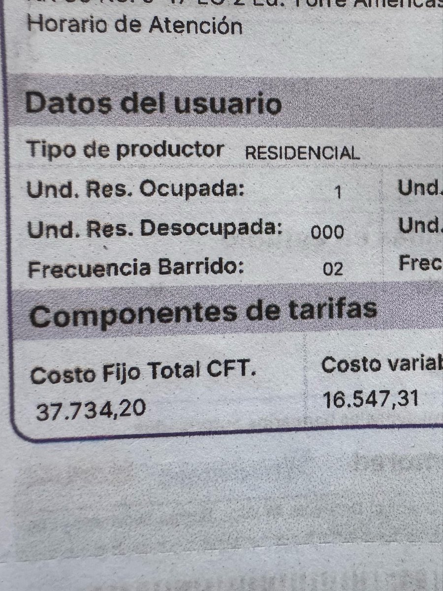 Nemidelbosque's tweet photo. @Bogota @galan2019 @Superservicios @Uaesp Necesito entender por qué en febrero me llegó una factura donde el Costo fijo total de ASEO de LIME era $37.734,20 y en abril me llega un recibo donde el costo fijo total de $44.091,19 es decir un *16,8%* más caro? @NoticiasCaracol https://t.co/o4JMzH0YrQ