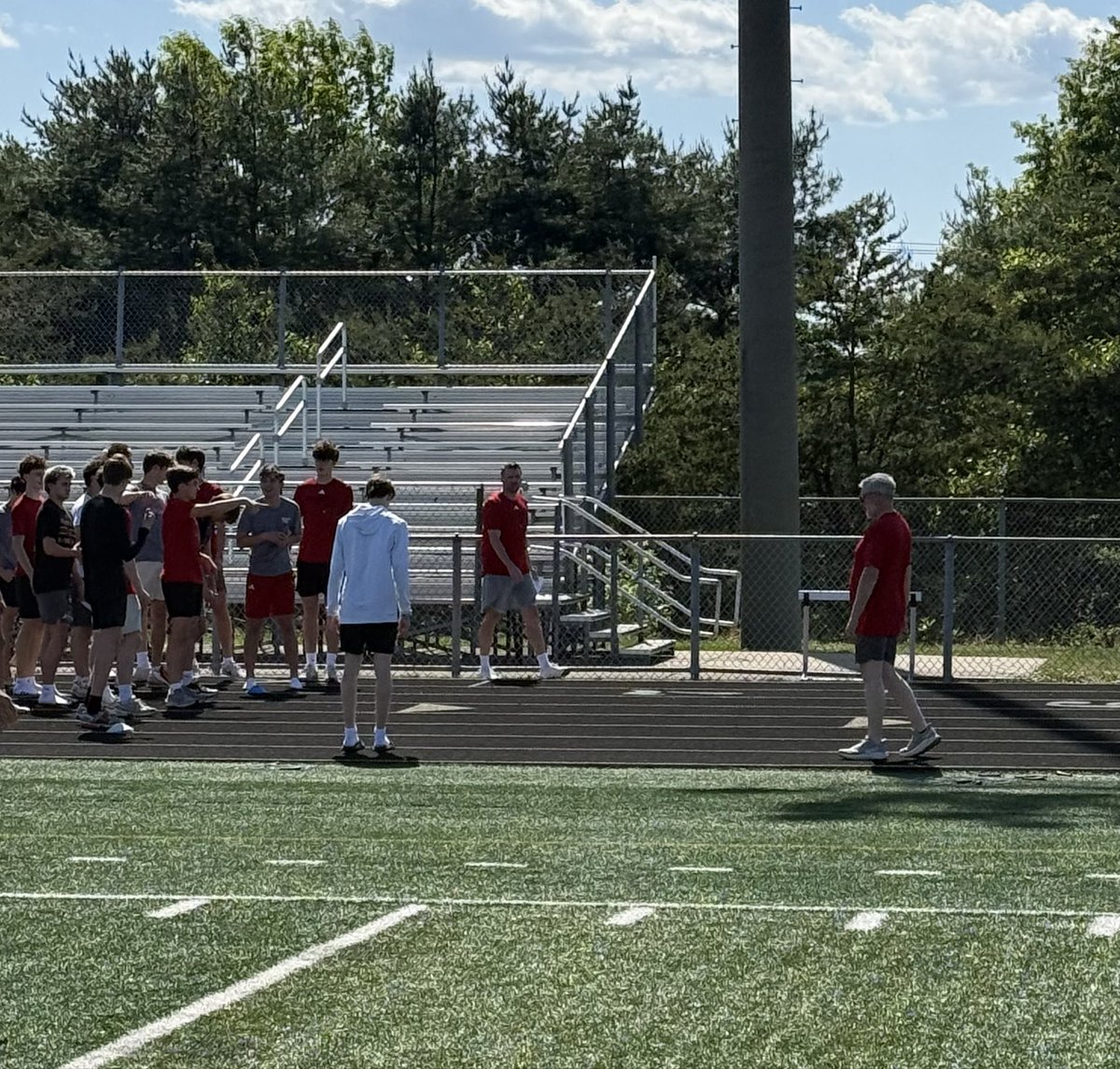 wcsRHSstrength's tweet image. Speed Culture … Football on one side of the turf, Girls Flag Football on the other, boys basketball on the track … all working 30-10 flys! 

#raptorfast #speed #feedtheraptors