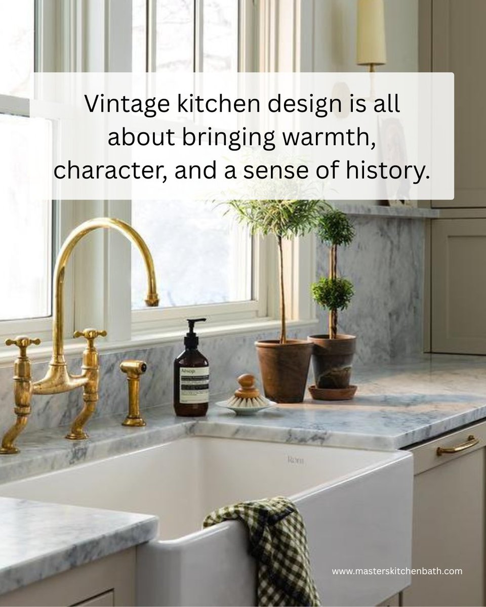Masters_K_Bath's tweet image. When thoughtfully designed, a vintage-inspired kitchen feels familiar and inviting, blending traditional elements with a layout that works beautifully for modern living. 
masterskitchenbath.com  #kitchenremodel #kitchendesign #kitchenideas