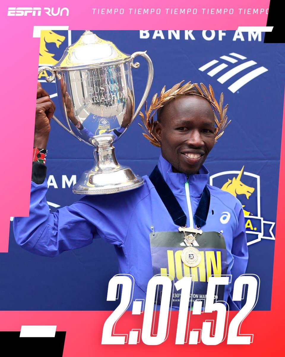 ESPNRun's tweet image. Los parciales de #Korir en #Boston ⏱️🏃

Así fue como el keniata llevó kilómetro a kilómetro hasta la meta, consiguiendo un nuevo récord de circuito y entrando en el top 5 de marcas más rápidas en maratón. 💪

¿Qué te pareció su desempeño?