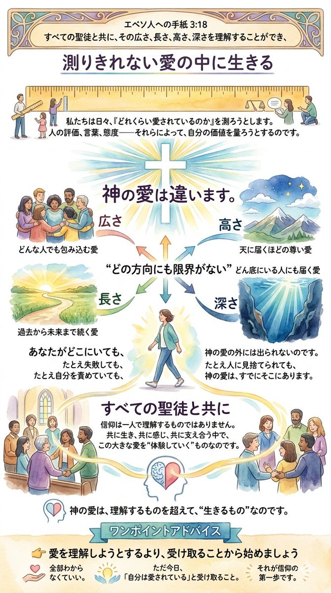 hjmarry24's tweet image. おはようございます 0421
🍀エペソ人への手紙 3:18 🍀
すべての聖徒と共に、その広さ、長さ、高さ、深さを理解することができ、 
#聖句 #聖書 #free #素材
