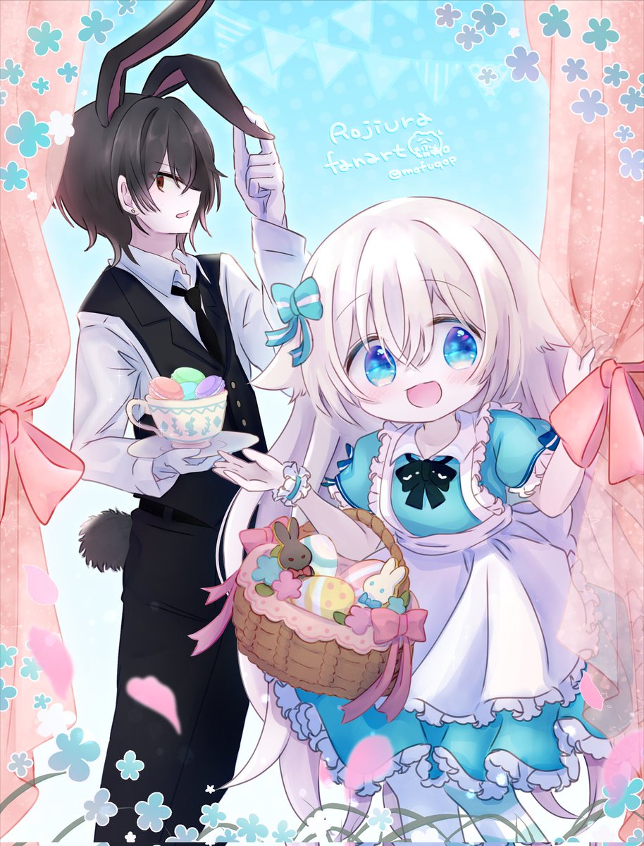 mofuqop's tweet photo. ❤︎⑅⁺˖ 🐰🥚🂱*ﾟ ꕤ…˖* 
#ロヂウラくらし fanart* https://t.co/1bnFhblRiG