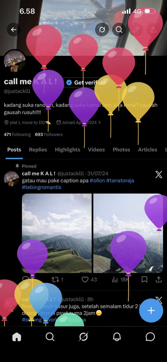 justacklll's tweet image. ayoo cepet kalian ucapin!!! 😁🤣
#birthday #newage 
ultah pas banget lagi dinas di #sorong 
anggep aja birthday trip