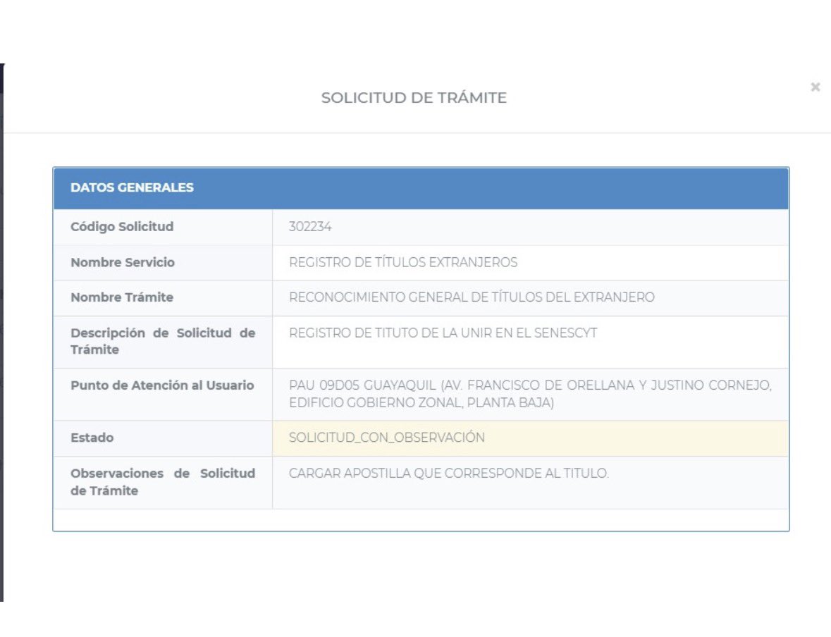 FatiiCh_'s tweet photo. @SerBachillerEc Mi trámite de reconocimiento de título extranjero, ingresado hace casi un mes, fue rechazado hoy con observaciones poco claras. Ya volví a presentar la solicitud, pero ¿debo esperar otro mes más para una respuesta? Se necesita mayor agilidad en estos procesos. https://t.co/8bBNkqmpJ2