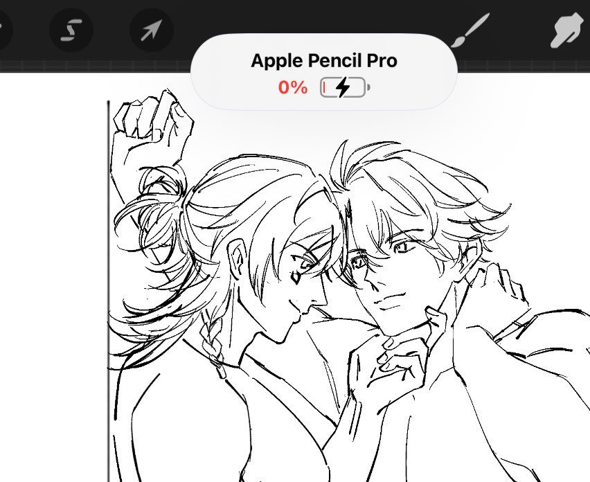 Locked in on the yaoi so hard my pen died 🥀 