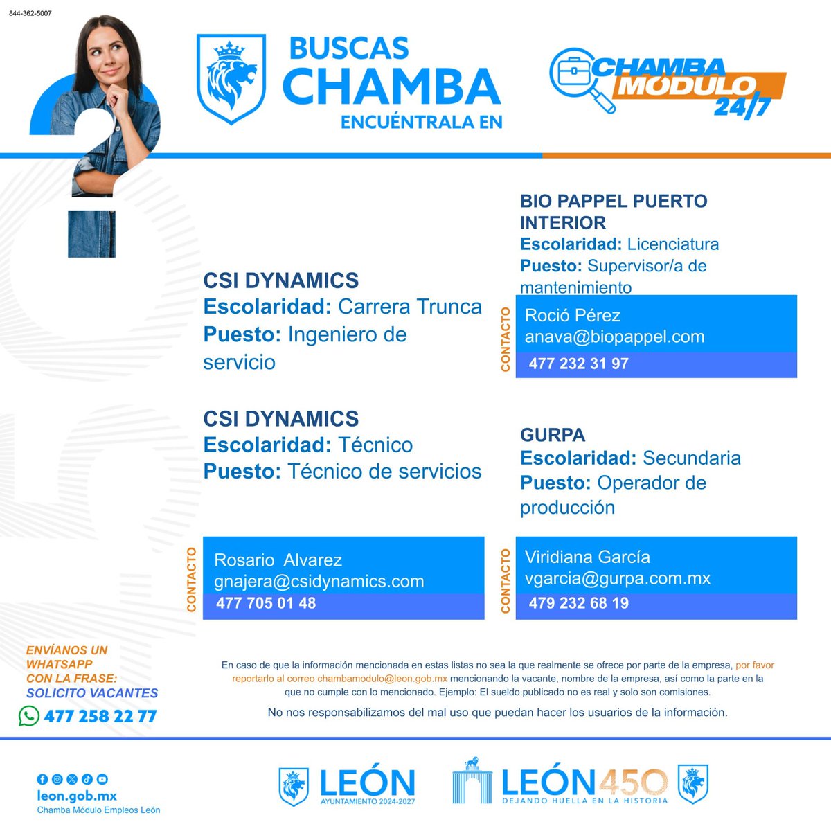 Chamba Módulo Empleos León tweet media