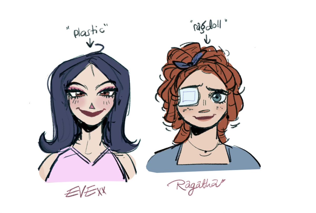 daialune's tweet photo. this is what i meant by diff, they would literally be the opposite, ragatha has soft features while “evil ragatha” has sharper ones and is made with literal plastic :)
#ragatha #caineworld https://t.co/vE8y4o8n7a