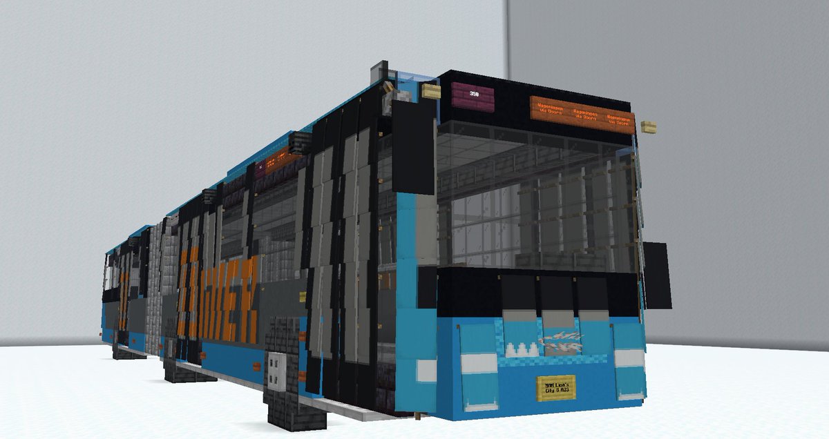 TheJeroenn's tweet image. MAN Lion's City G A23, Keolis U-liner #Minecraft #Minecraftbuilds #minecraft建築コミュ