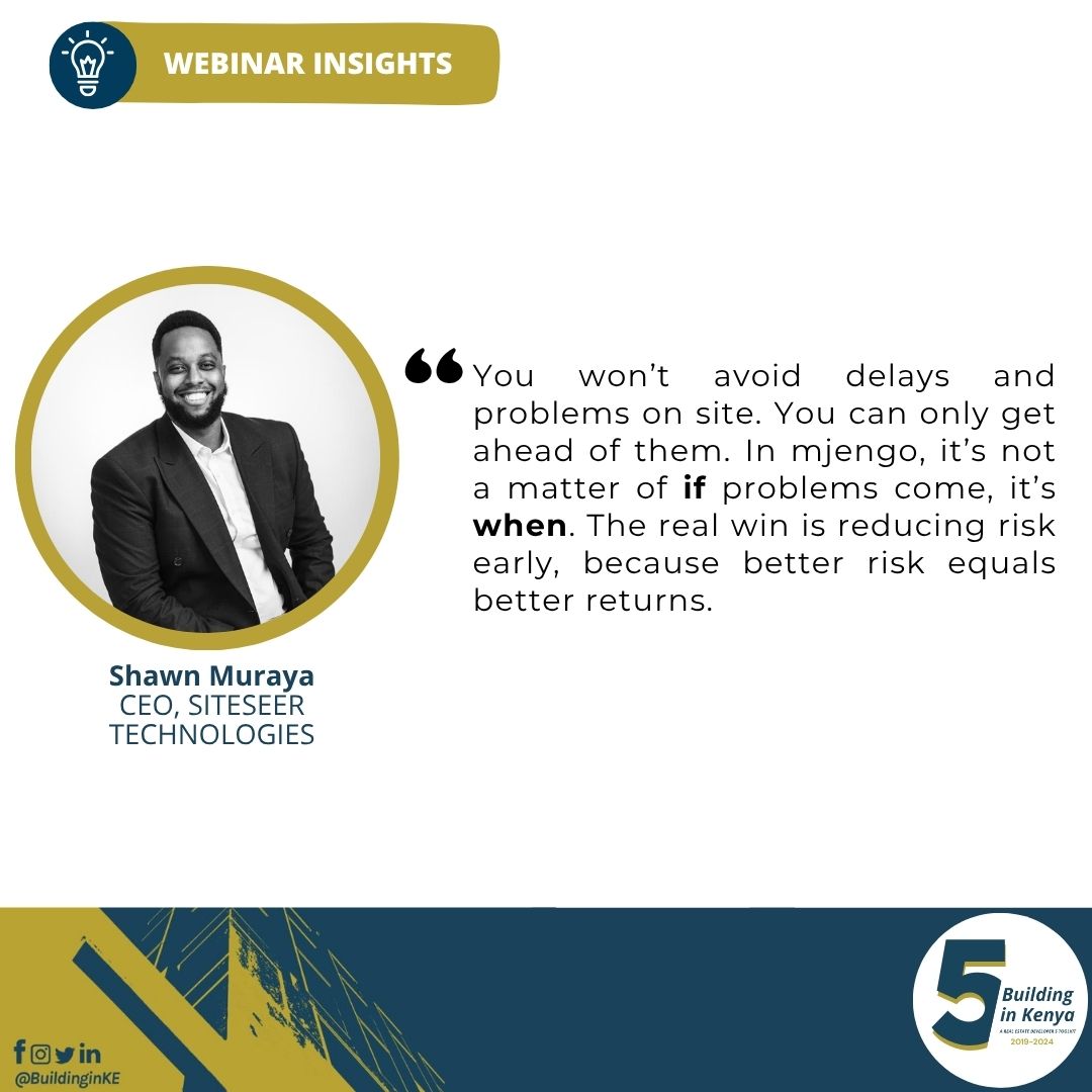 buildinginke's tweet photo. Better risk = better returns.

#BuildingInKenya #WebinarInsights #Construction #RiskManagement #RealEstate @SITESEERTECH @team_muraya @EmmaMiloyo @austexanywhere https://t.co/Jvi2UaHy6T