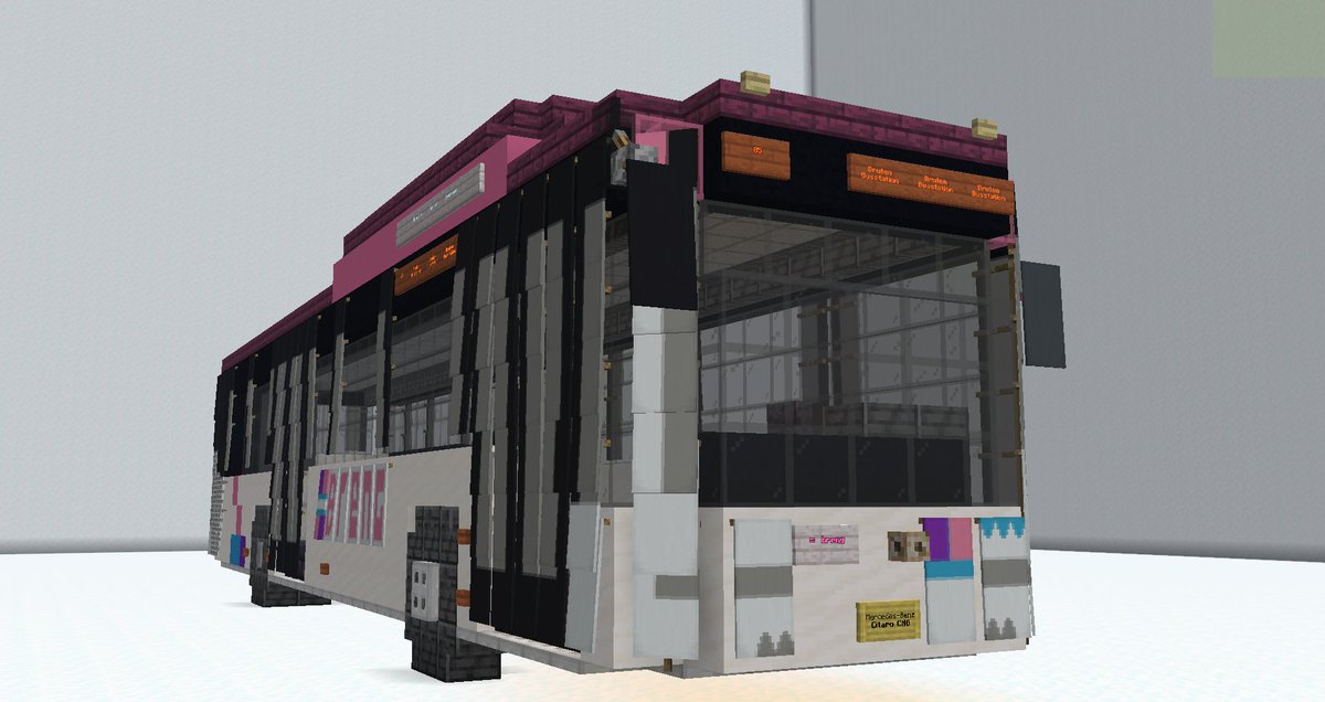 TheJeroenn's tweet image. Mercedes-Benz Citaro CNG, Hermes Breng #Minecraft #Minecraftbuilds #minecraft建築コミュ