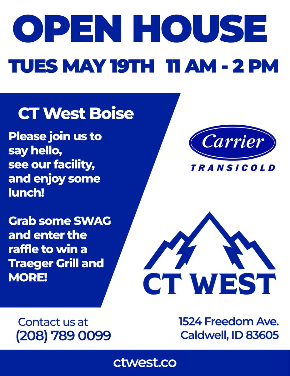 CarrierCTWest's tweet image. Will you be there? ❄️🤭

#carrier #ctwest #reeferrepair #raffle #giveaway