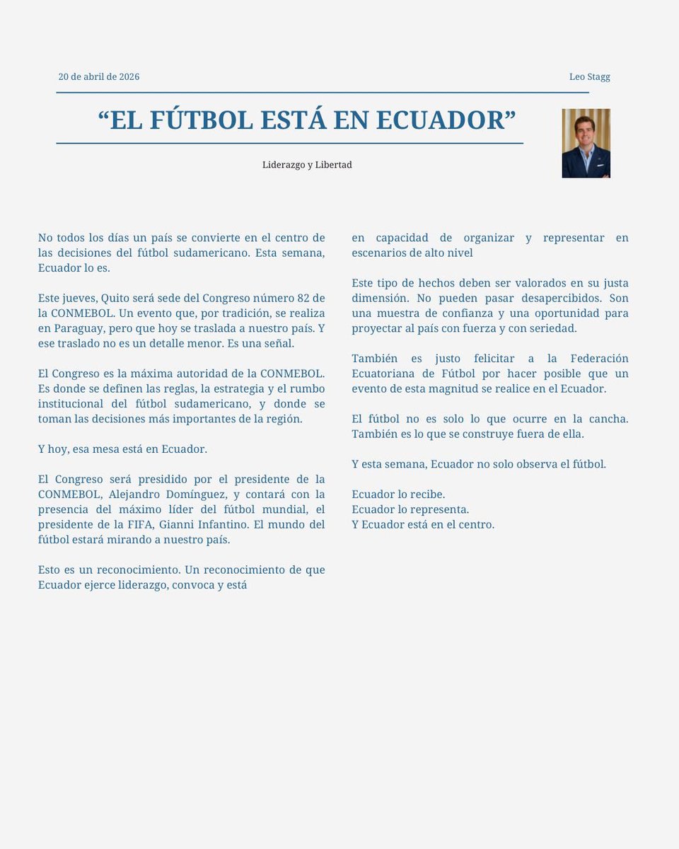 Leonardo Stagg 🇪🇨 tweet media