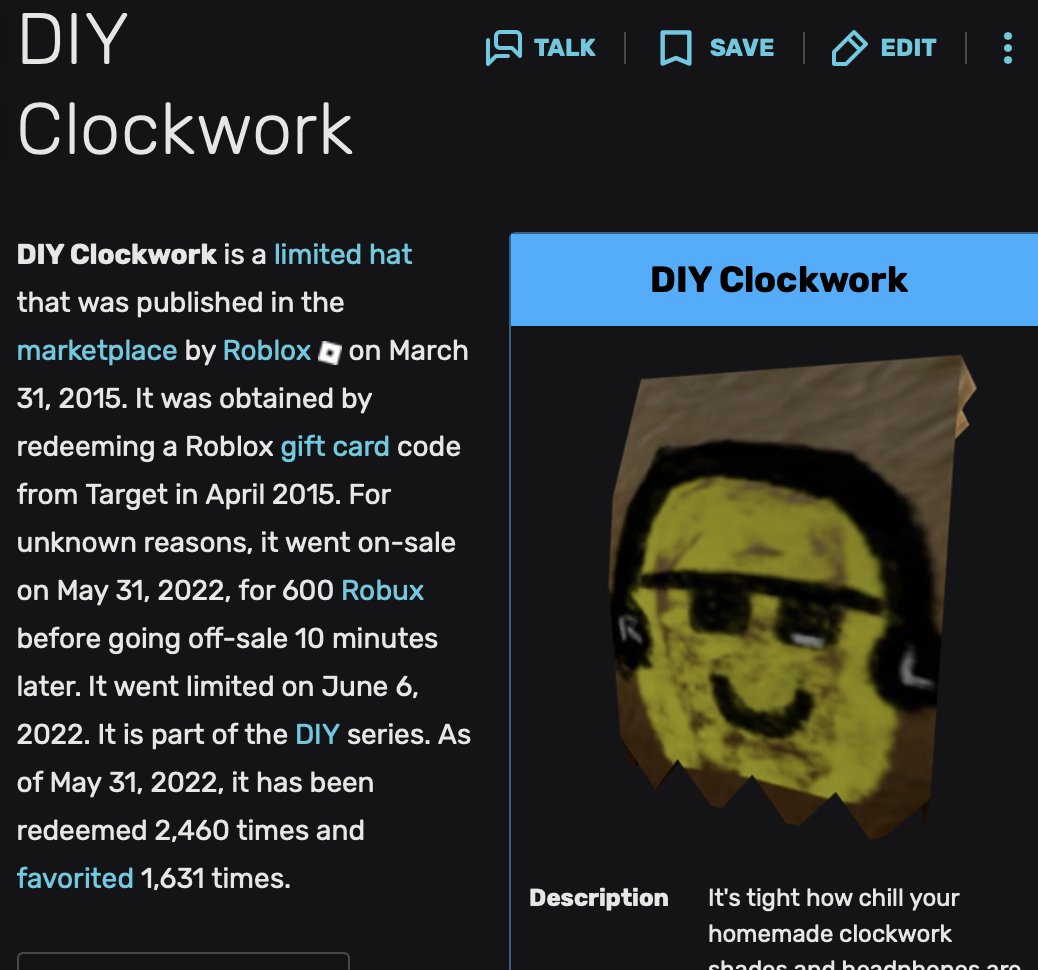 ottd0's tweet image. An item being from a gift card never stopped Roblox from putting it back onsale/Limited btw

#Roblox