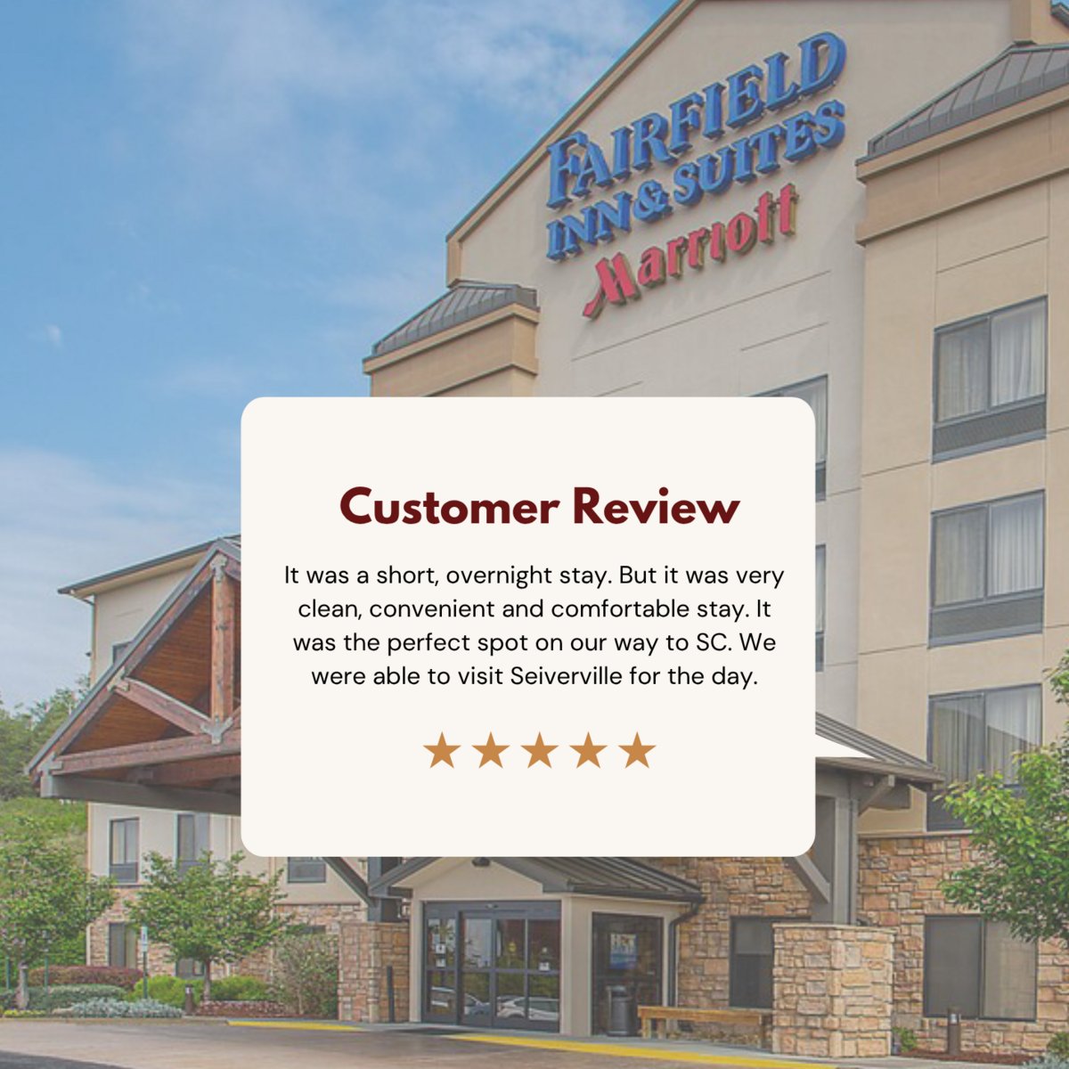 FairfieldKodak's tweet image. Nothing makes us #smile more than happy #guests ⭐️💛 Thank you for the 5-star #review—we truly appreciate your #kind words! Creating #memorable stays is what we love most, and we’re so glad you felt it. We can’t wait to #welcome you back ✨ bit.ly/4f8q4TT