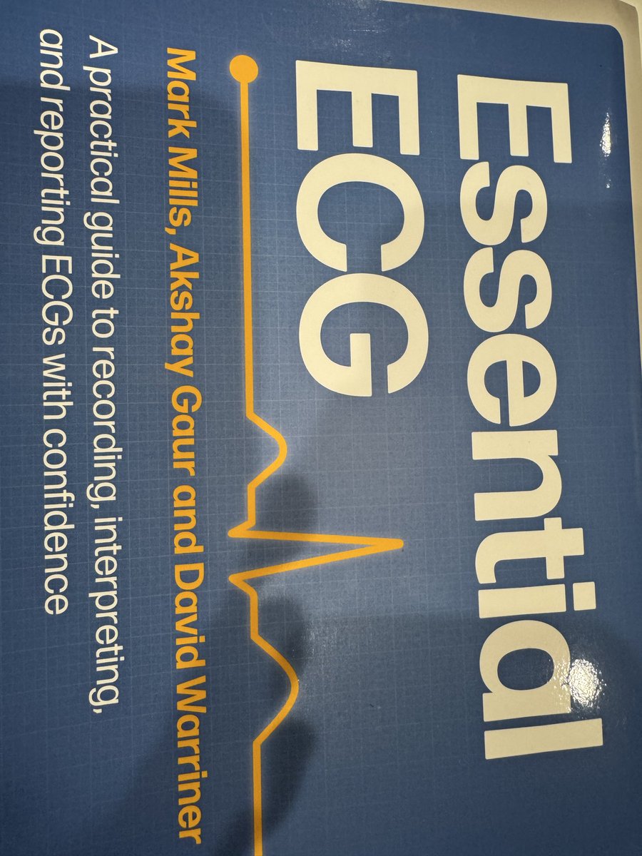 DavidLBrownMD's tweet photo. Just read this excellent new book on ECGs. Highly recommend. Congratulations to the authors!!!
@DrDavidWarriner https://t.co/LcihnhQfDb