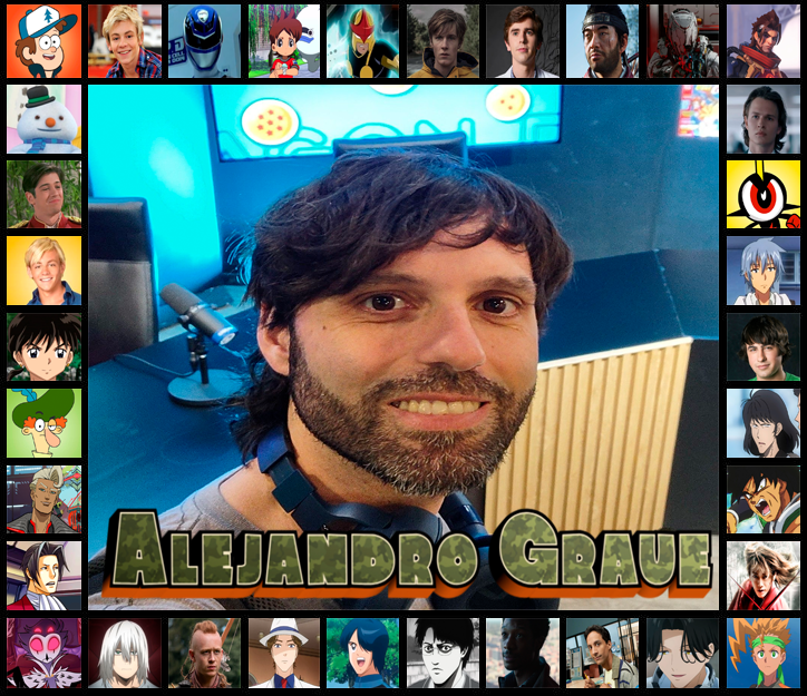 Feliz Cumpleaños (Alejandro Graue) (@alegraue). 🎂🎉.

Voz de Dipper Pines, Austin Moon en Austin y Ally, Schuyler "Sky" Tate / S.P.D. Ranger Azul en Power Rangers: Super Patrulla Delta, Nathan "Nate" Adams en Yo-kai Watch, Sam Alexander / Nova en Ultimate Spider-Man, etc.