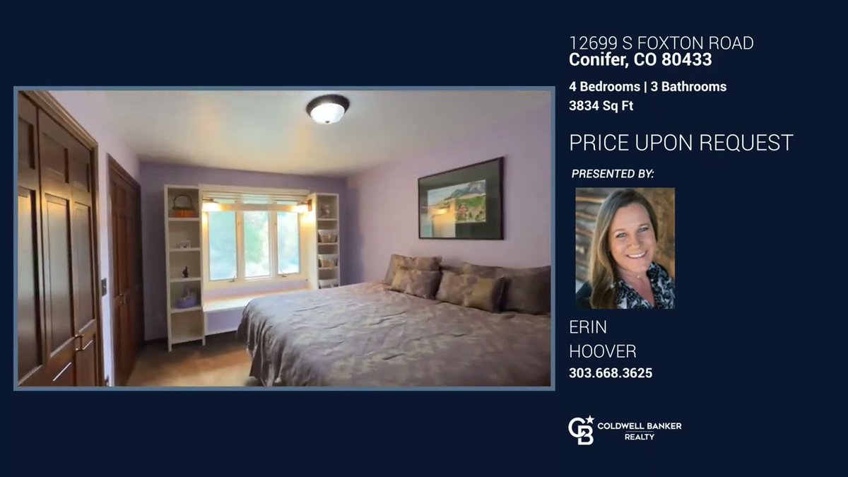 DustinMPeyser's tweet image. Erin Hoover presents 12699 S Foxton Road Conifer, CO | ColdwellBankerHomes.com dlvr.it/TS7lDc 👉 Reveal Your ROI bit.ly/MyHomeAI 👈 #RealEstate #ColdwellBanker #HomeForSale #ConiferCO #PropertyTour