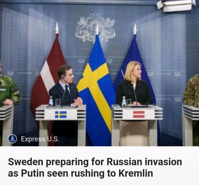 PerryWhiteE29's tweet image. #Sweden am pretty sure #Russia gonna #invade them next