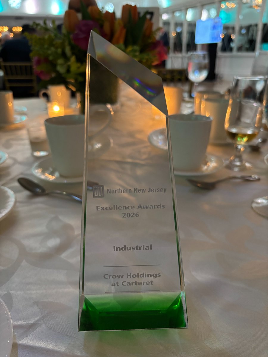 NELogisticsInd's tweet image. .@UrbanLandInst-NNJ knows how to throw a great #party! We had a great time @westmountcc,  celebrating this year’s Excellence #Awards #winners, and especially Crow Holdings at #Carteret. Thank you for the #recognition!