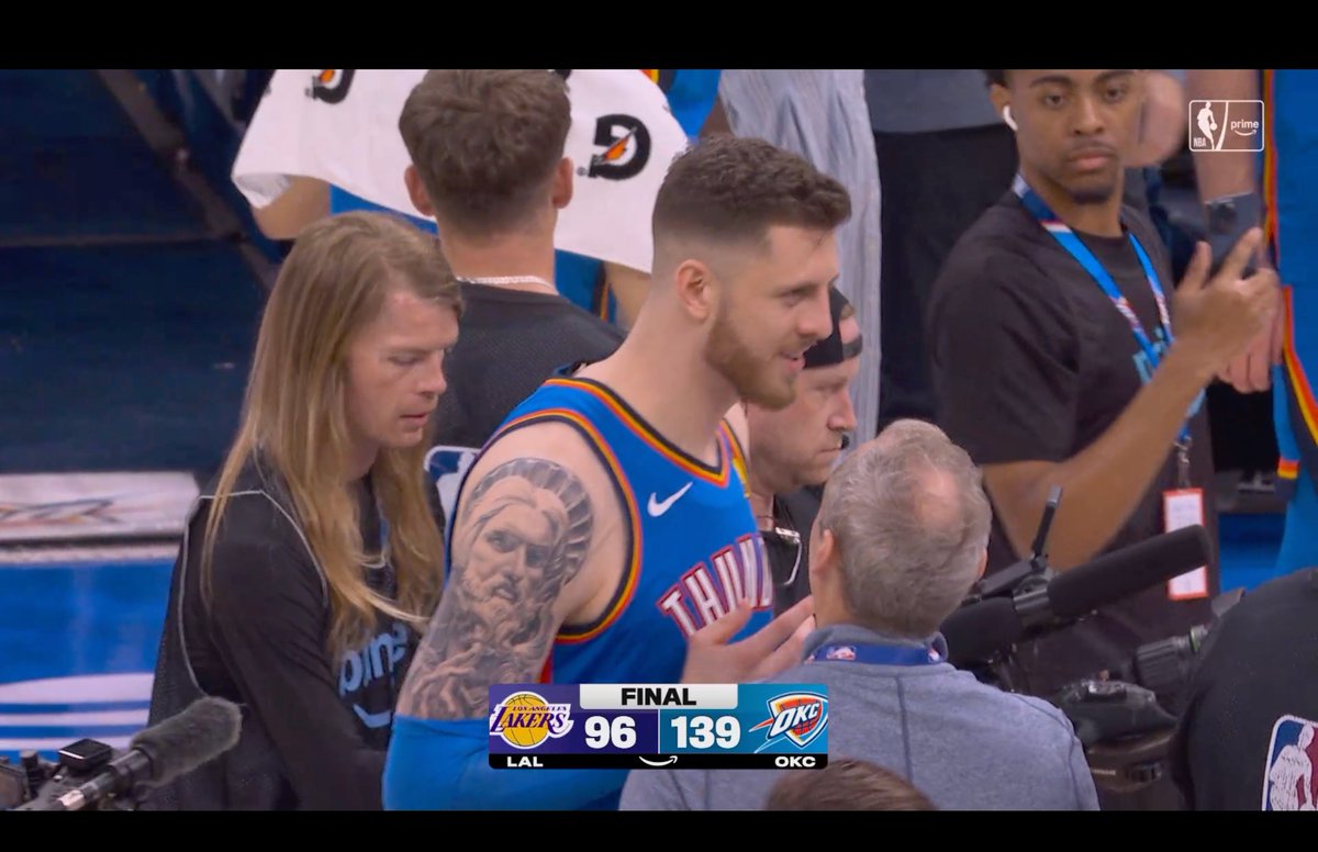 why_sense's tweet image. I was told because #luka had an amazing March; however, he &amp;amp; #lakers had to be brought down to earth in their 1st game in April vs #OKC 🤣