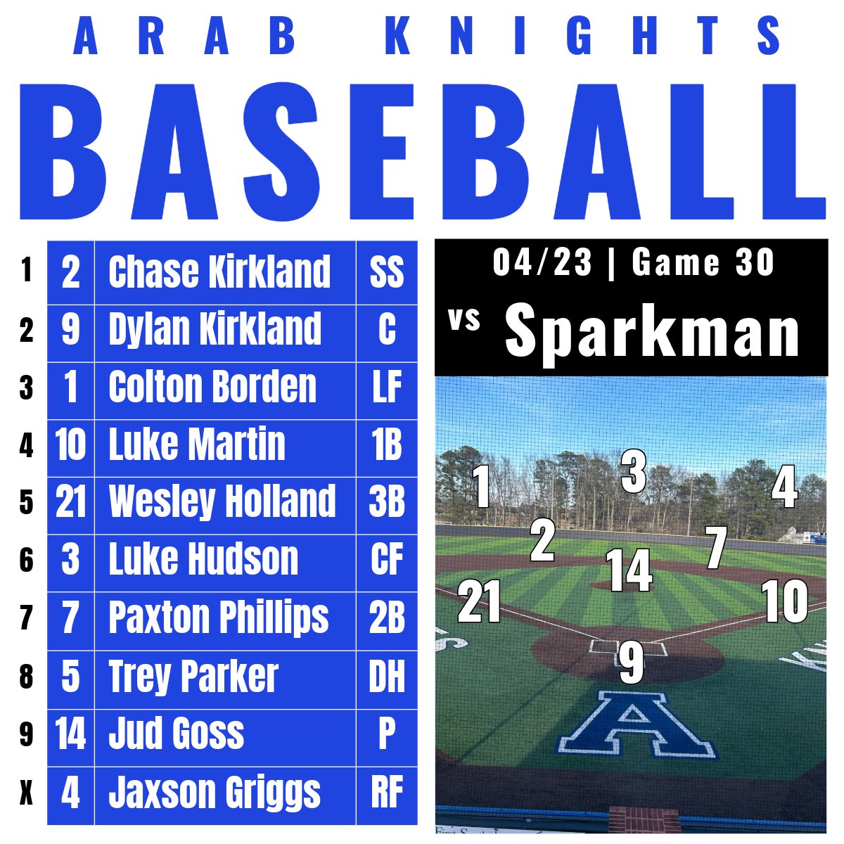 Arab High School Baseball tweet media