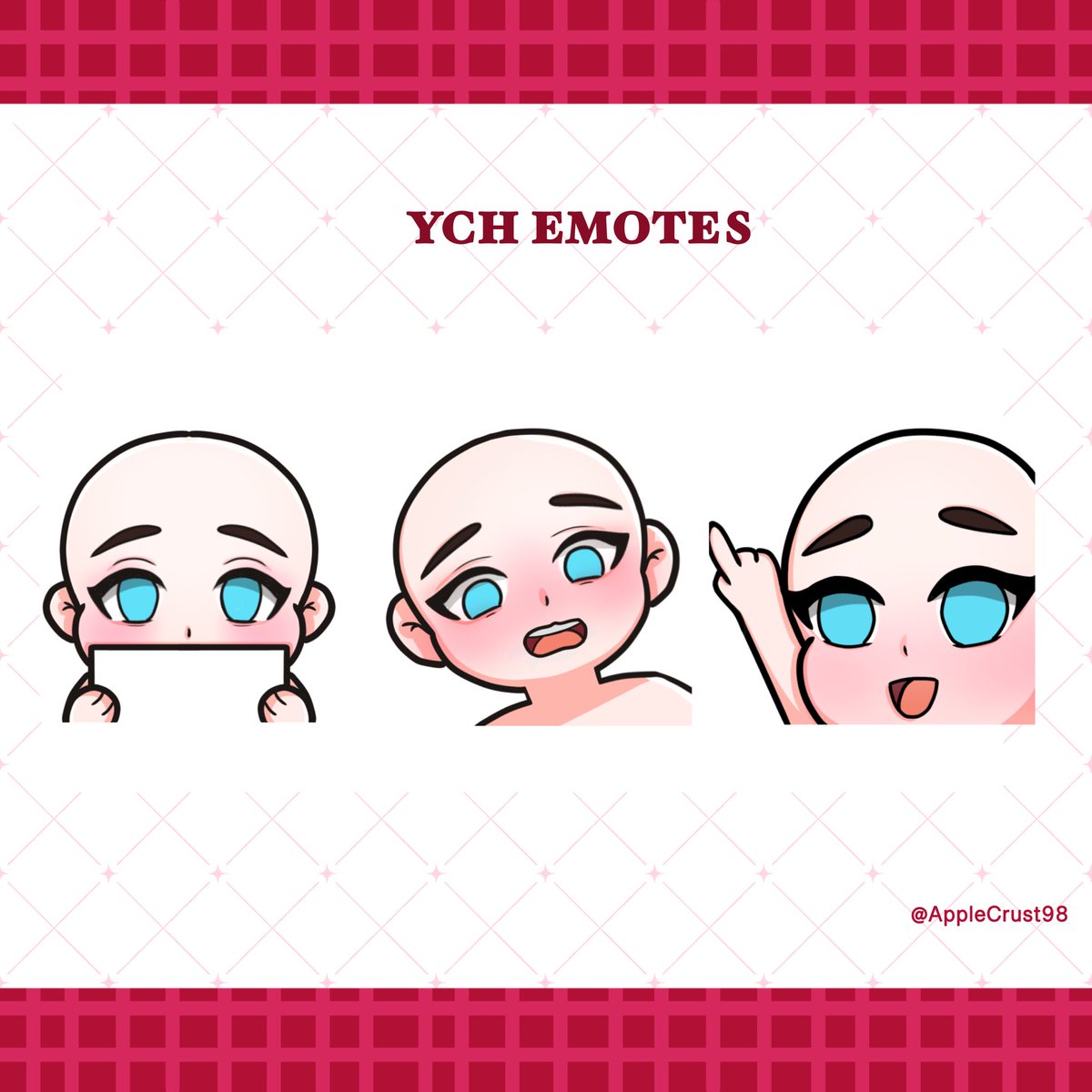 I need more examples for this emotes 🙏🏻💕

Pls drop your png below or dm🖊

I’ll chose 1-3

#artraffle #VGenArtist #emotes