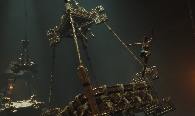 I love that Tomb Raider: Legacy of Atlantis gives me a "this is a video game" feeling, with platforming and giant balls. I Love Lara Croft