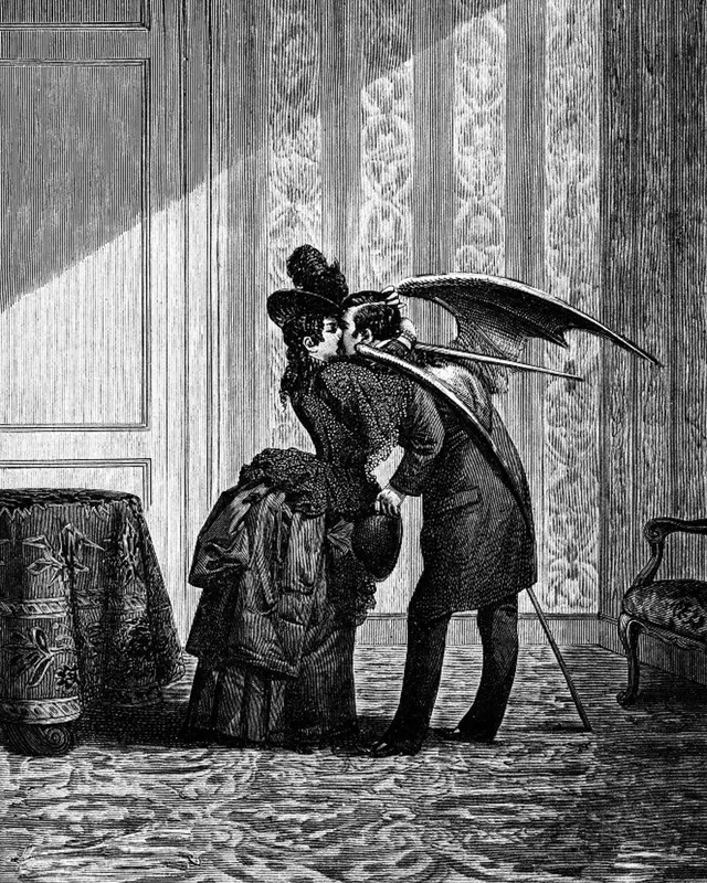 マックス・エルンスト （Max Ernst、1891-1976） 『吸血鬼のキス