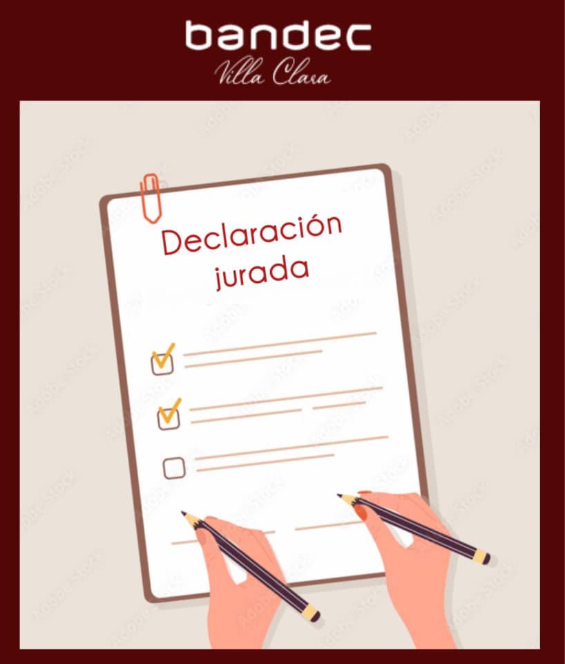 BandecVilla's tweet photo. #BandecVC le recuerda👇
Los beneficiarios de la Seguridad Social que no puedan acudir a la sucursal al cobro de su pensión, pueden autorizar a un tercero mediante Declaración Jurada.
📌Este documento tiene carácter personal y contiene la firma de ambas partes.
#VillaClaraConTodos https://t.co/avqSyHfZkb