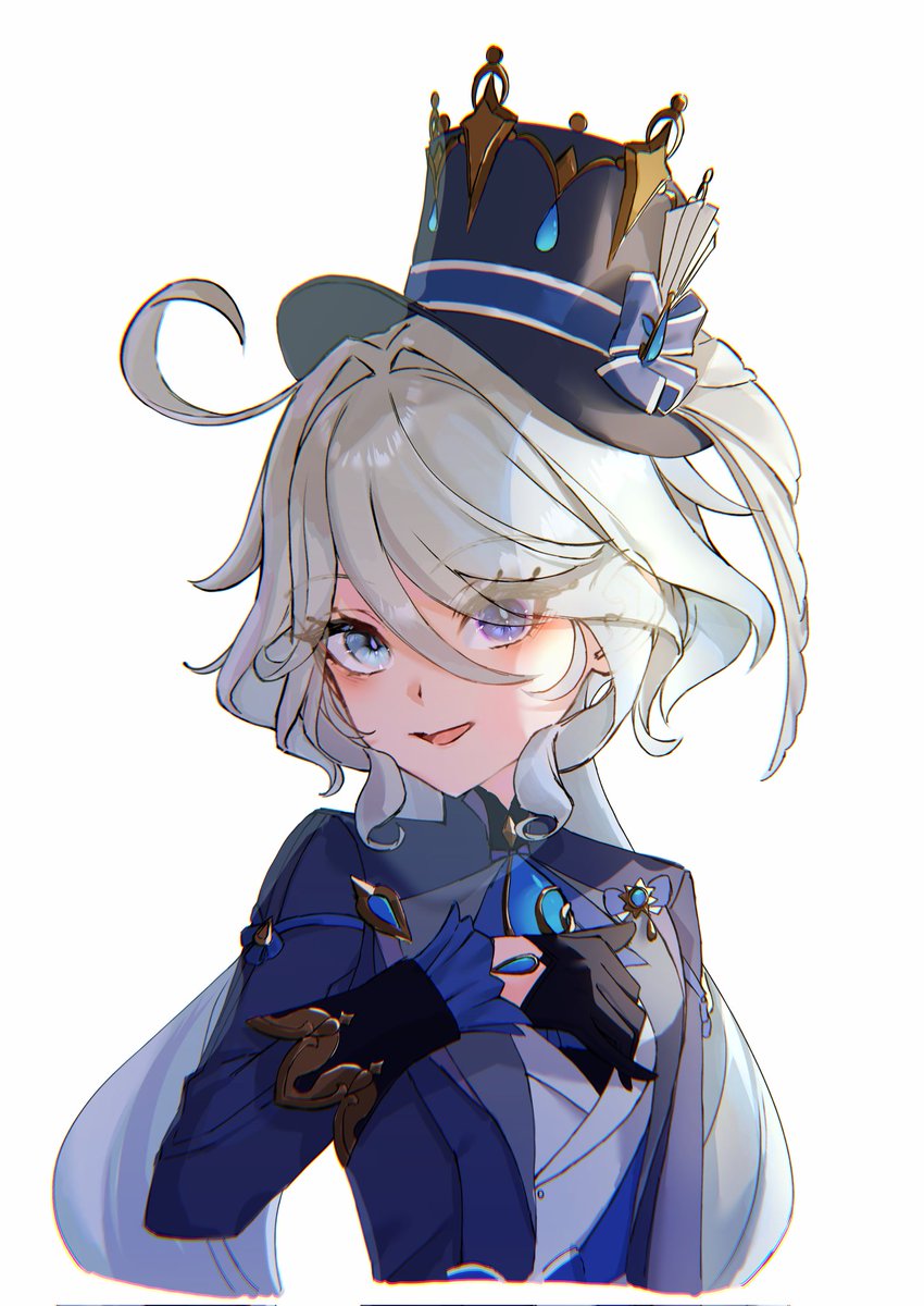 部活の自己紹介用に描いたフリーナ!!!