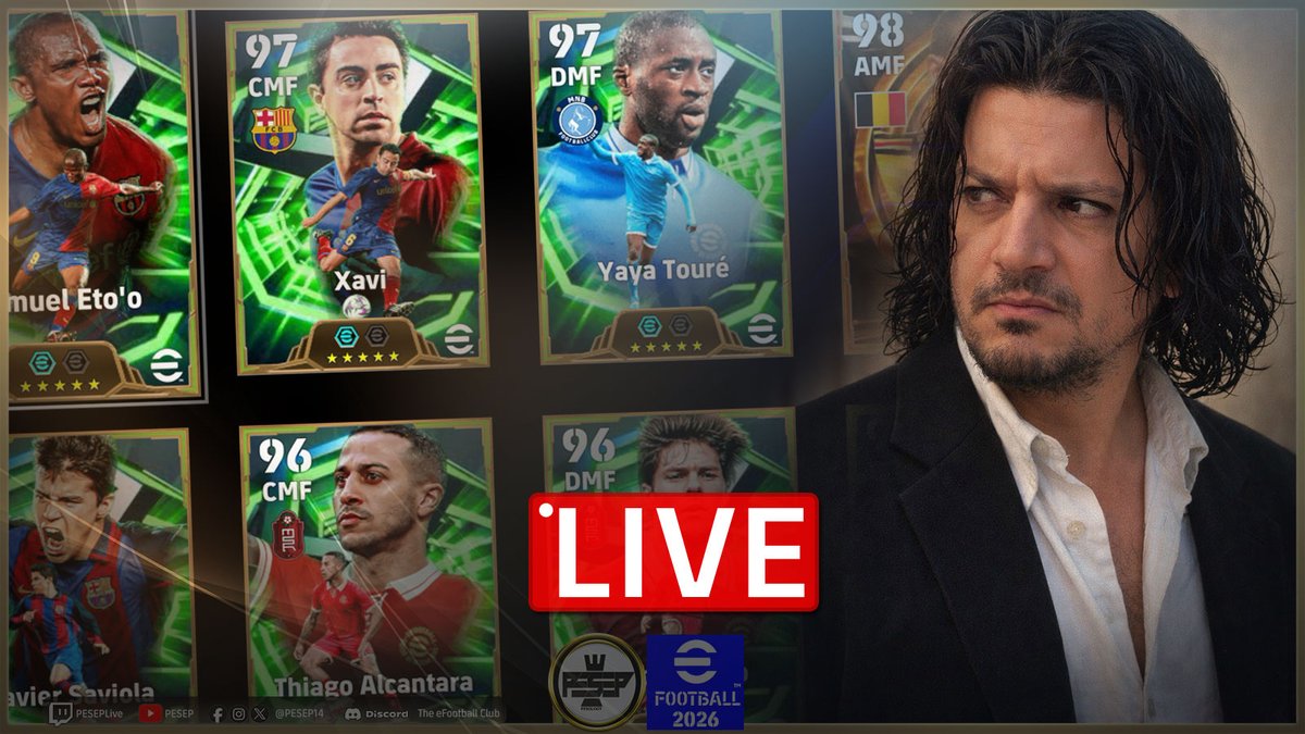PESEP14's tweet image. 🔴Live now! Twitch.tv/PESEPLive

#eFootball2026 #eFootball #Twitch