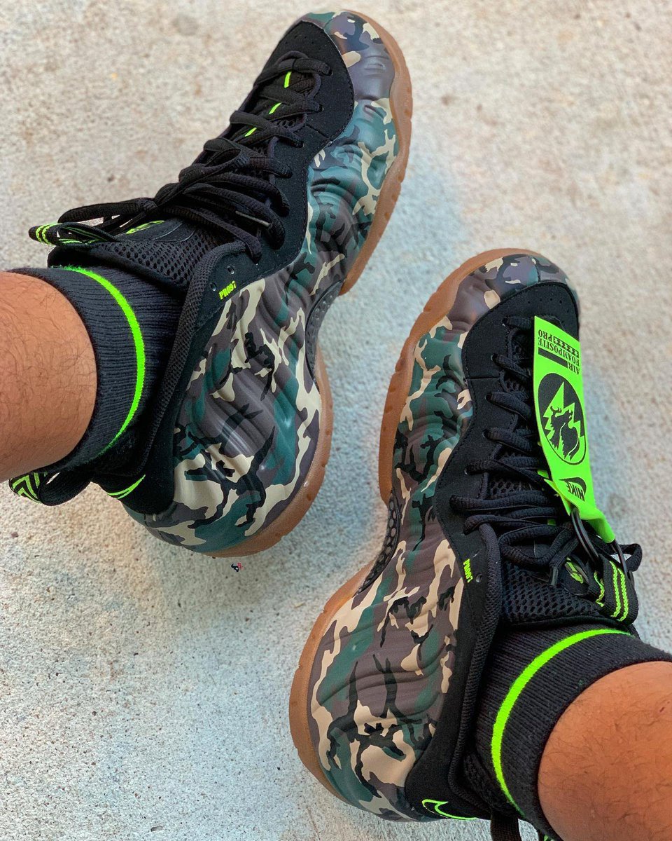 Nike Air Foamposite Pro “Camo” Returns August 14th 🪖🔋