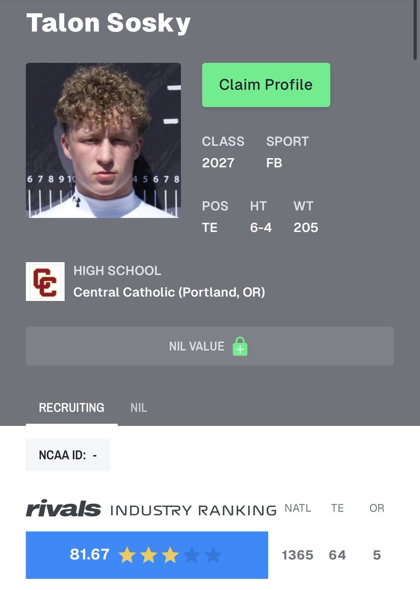 Talon Sosky 3⭐️ tweet media