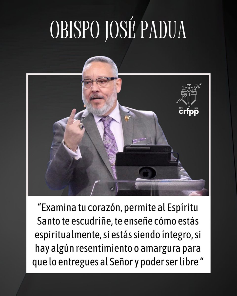 Celebración del 4/19/2026
Obispo José Padua
Tema: Sal del Resentimiento