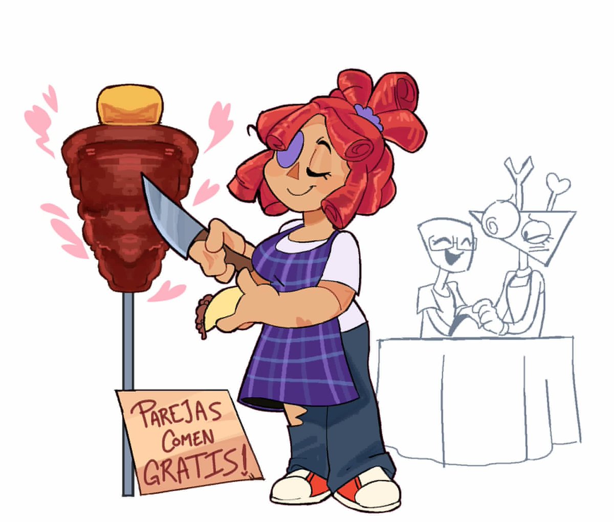 DreamyBytezy's tweet photo. Love is in the air… and on the menu ❤️
.
.
Art by @EstudioBlue
#ChambaDigital #TADC #Raghata #Pomni #Jax #zooblexgangle https://t.co/XwokRQWg0k
