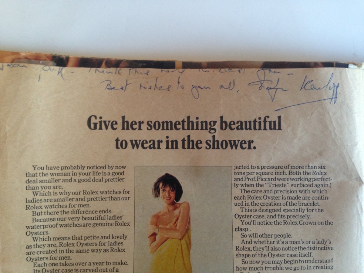 56 years ago, as a 13-y.o. Monster Kid living in Hong Kong, I was fortunate to meet Boris Karloff's widow, Evelyn. We became friends until the end of her life. About five months after meeting her, a large envelope arrived from London with the words "Do Not Bend." Inside was a
/2