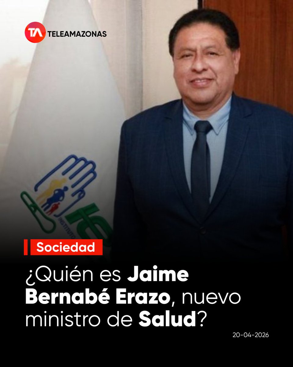 teleamazonasec's tweet image. #Salud | Jaime Bernabé Erazo es el nuevo Ministro de Salud de #Ecuador. El presidente Daniel Noboa anunció que su incorporación a esa Cartera de Estado será inmediata. Conoce su perfil completo aquí: f.mtr.cool/uezchljnoz