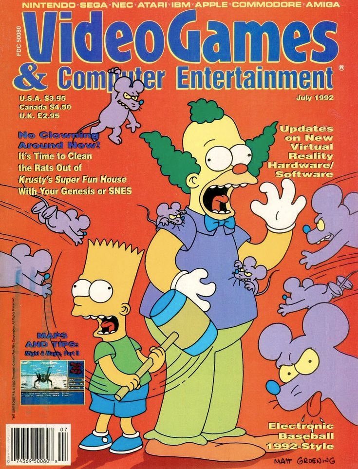 american80s's tweet image. Pure nostalgia. The Simpsons on the cover of VG&amp;amp;CE magazine…

#Sega #Nintendo #SNES #TheSimpsons #Atari #TurboGrafx #90s ☀️🌴