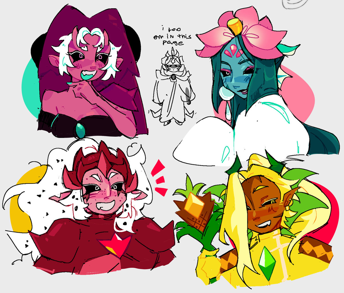 my muses #lycheedragoncookie #lotusdragoncookie #pitayadragoncookie #ananasdragoncookie #cookierun